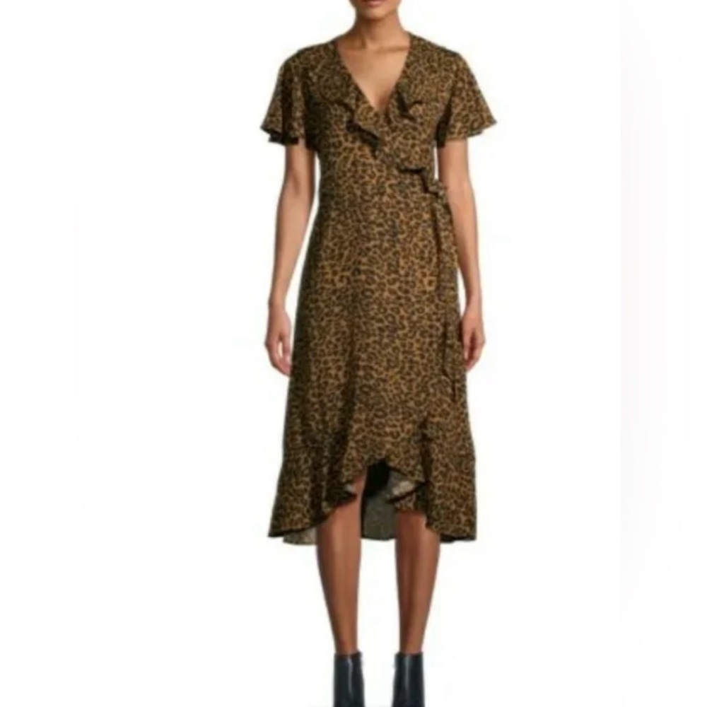 Time and Tru Leopard Wrap Dress